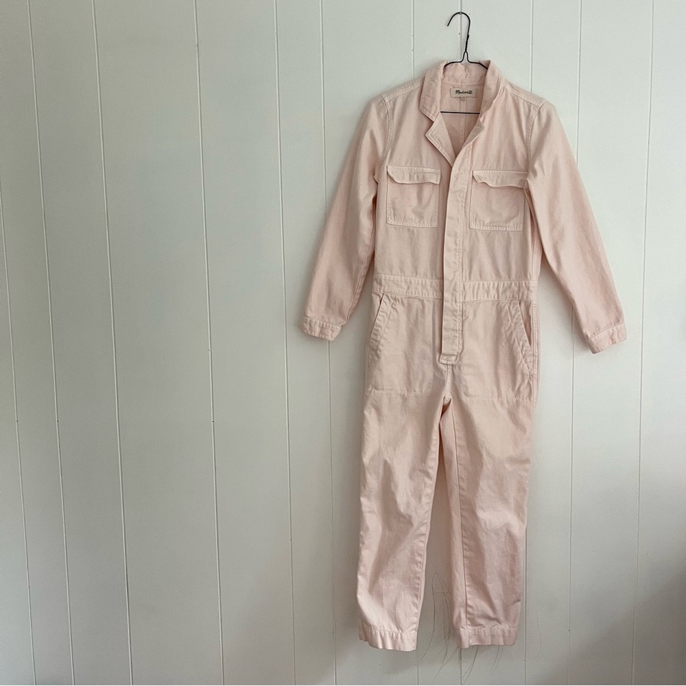 Rare Madewell pink coverall jumpsuit